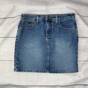 Vintage Y2K 2000s Era L.E.I. Juniors size 7 Short Jean Skirt